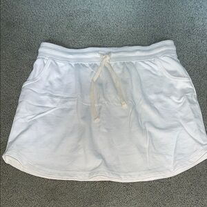 GAP White Elastic Waist Skirt